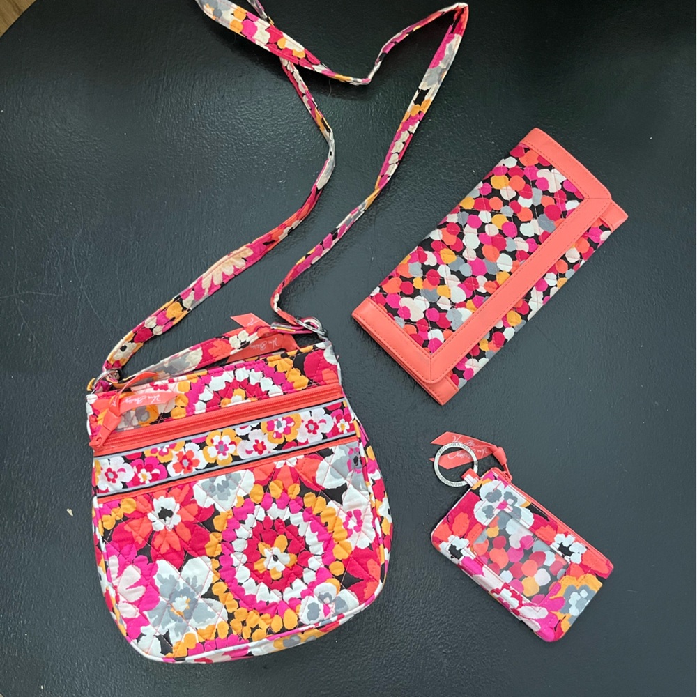 Vera Bradley “Pixie Blooms” Patterned Bag Set- 6 … - image 6